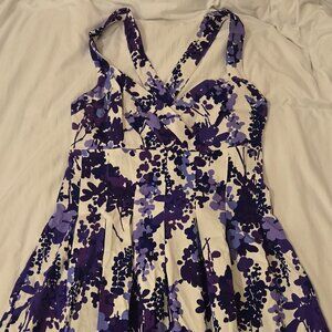 London Times size 14 dress purple and white